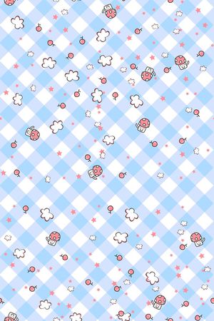 格子印花华亿平台图片