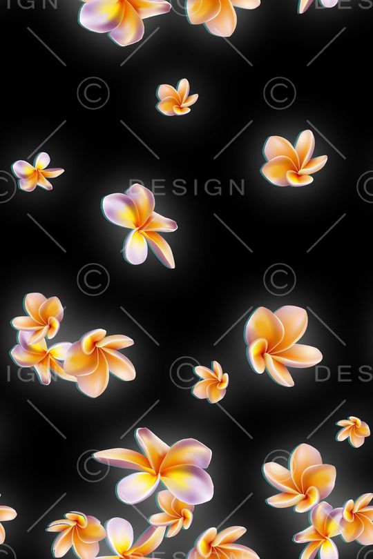 流行花卉印花华亿平台图片