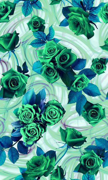 421051-光晕玫瑰物语