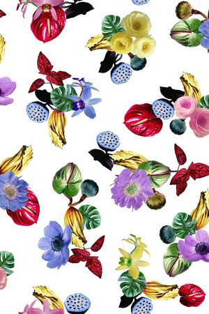 写实花卉印花华亿平台图片