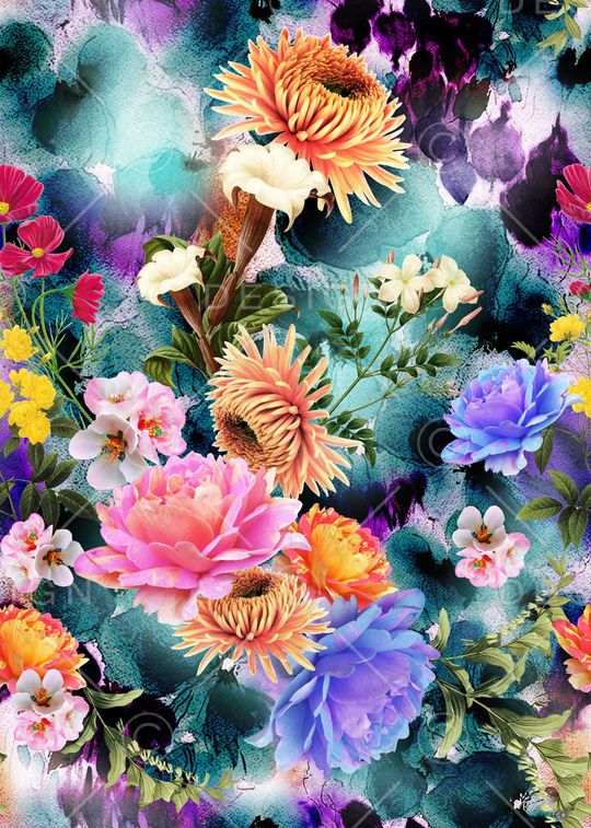 抽象印花华亿平台图片