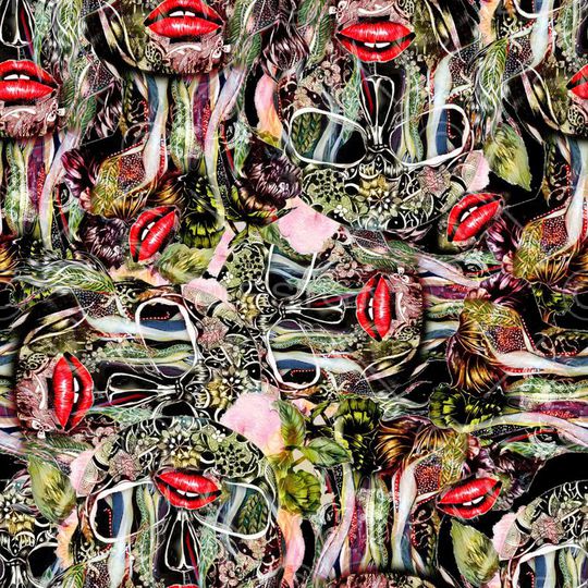 抽象印花华亿平台图片