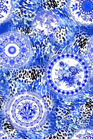 中国风印花华亿平台图片