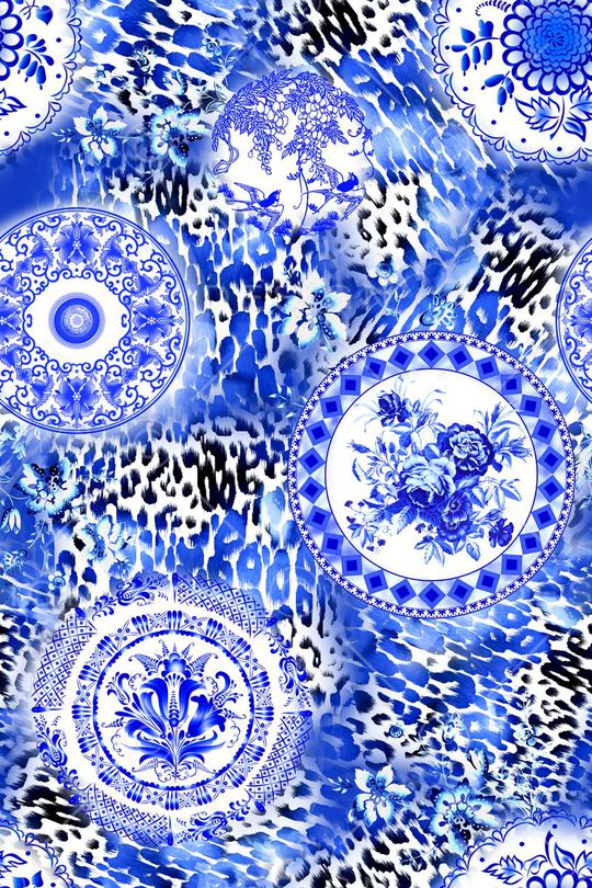 中国风印花华亿平台图片