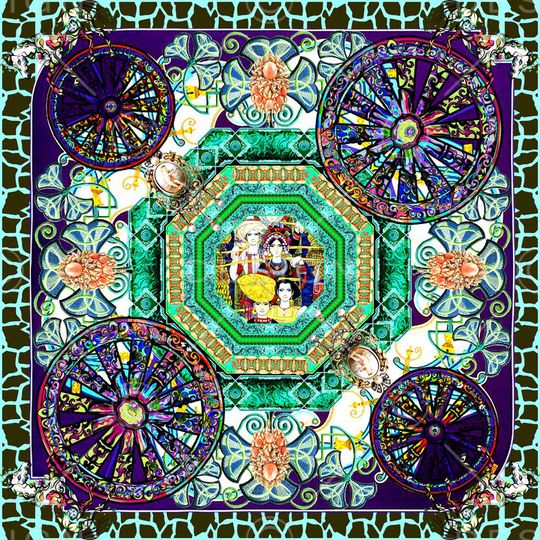 车轮印花华亿平台图片