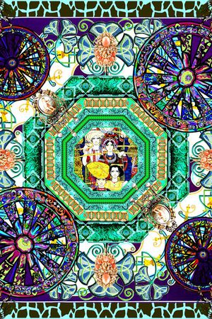 车轮印花华亿平台图片