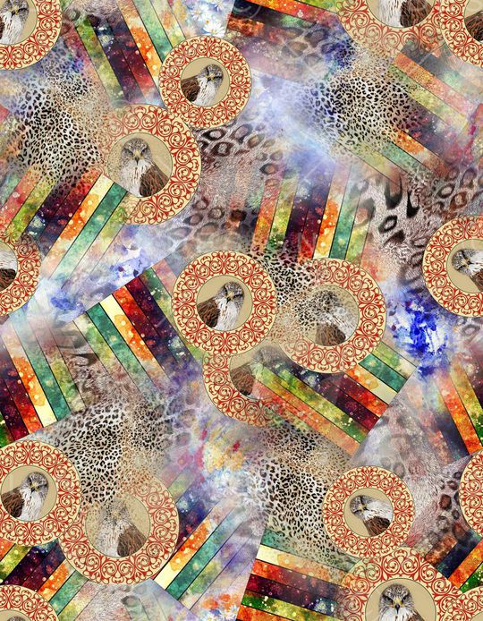 几何纹理印花华亿平台图片