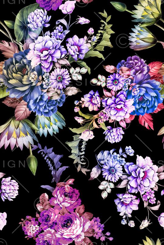 花卉印花华亿平台图片