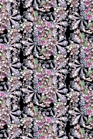 蓝紫美印花华亿平台图片