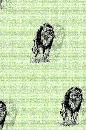 狮子印花华亿平台图片