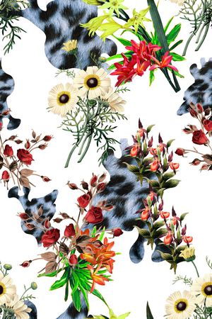 豹纹印花华亿平台图片