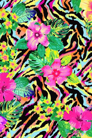 抽象印花华亿平台图片