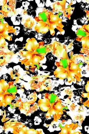 沙滩花印花华亿平台图片