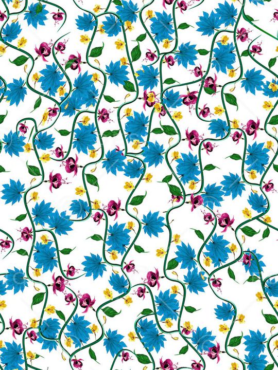 抽象花印花华亿平台图片