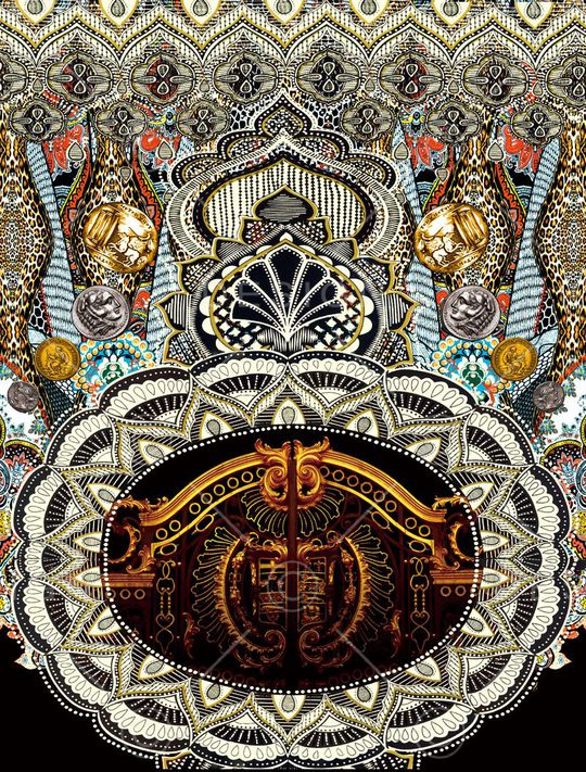 欧美大牌印花华亿平台图片