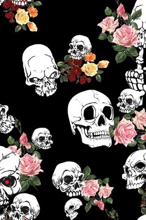 骷髅头印花华亿平台图片