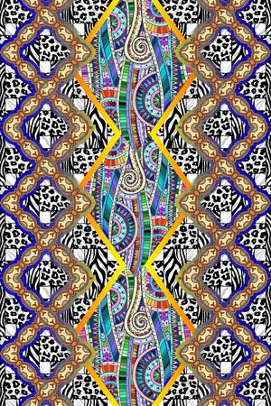 动物纹印花华亿平台图片