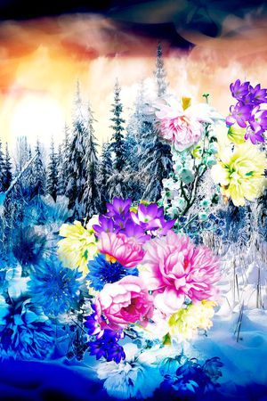 中国风印花华亿平台图片