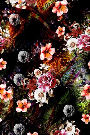 抽象印花华亿平台图片