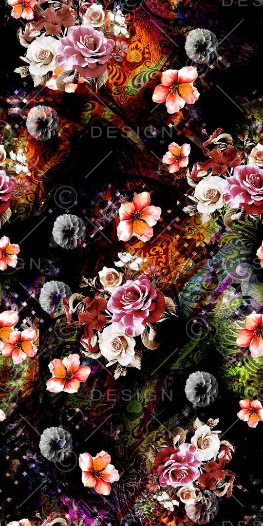 抽象印花华亿平台图片