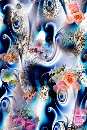 抽象印花华亿平台图片