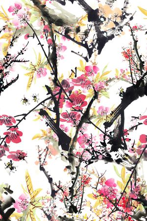 中国风印花华亿平台图片