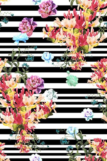 横条印花华亿平台图片