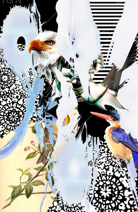 抽象印花华亿平台图片