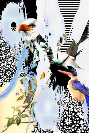 抽象印花华亿平台图片