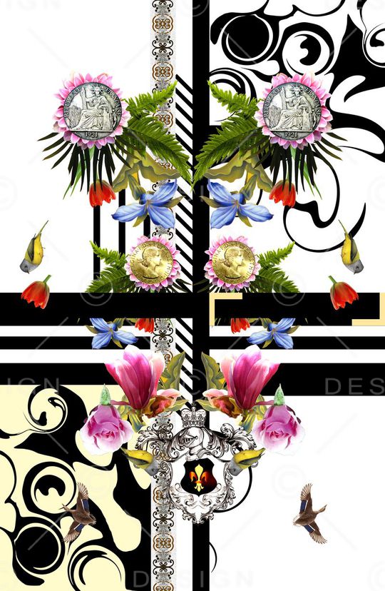 欧式印花华亿平台图片