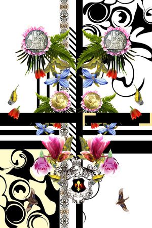 欧式印花华亿平台图片