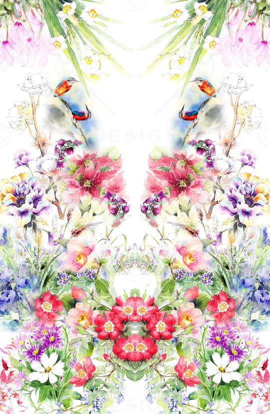 小清新印花华亿平台图片