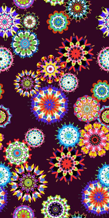 422009-民族风圆形烟花图腾女装华亿平台