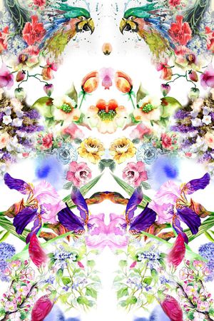 抽象印花华亿平台图片