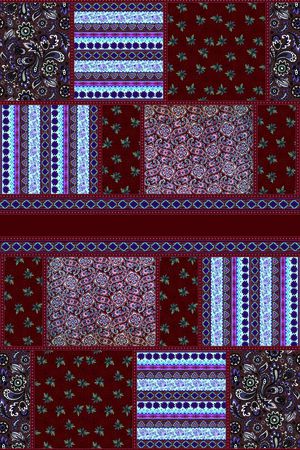 传统华亿平台组合印花华亿平台图片