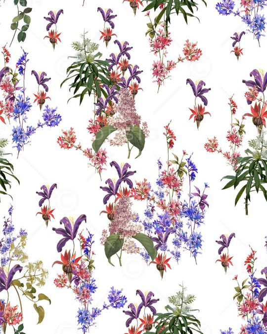 田园风印花华亿平台图片