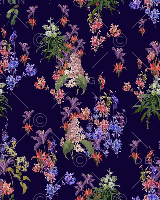 田园风印花华亿平台图片