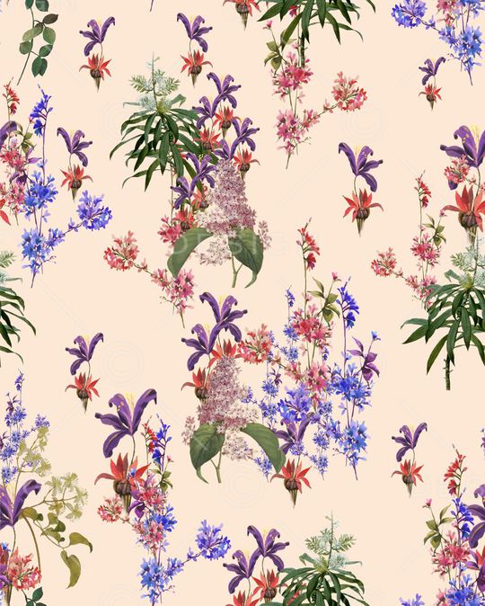 田园风印花华亿平台图片