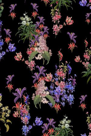 田园风印花华亿平台图片