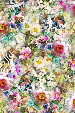 素雅复古印花华亿平台图片