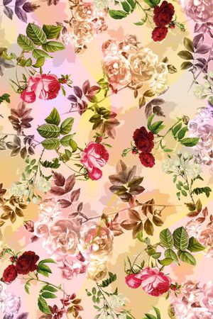 水彩印花华亿平台图片