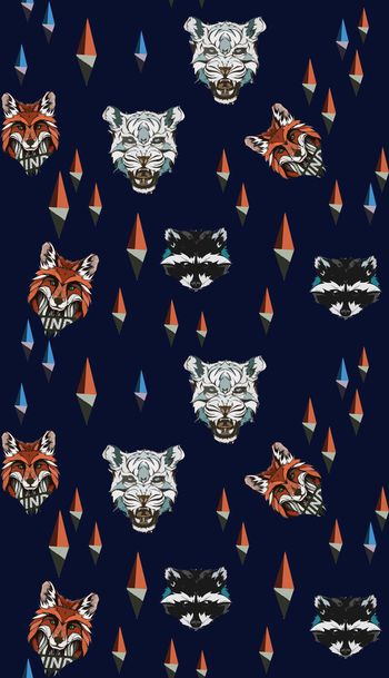 422248-个人动物插画男女装T恤衬衫数码印花