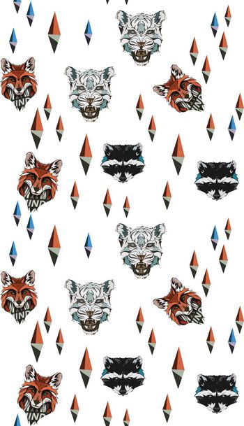 422249-个人动物插画男女装T恤衬衫数码印花