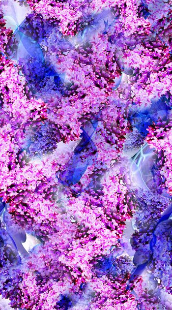 422314-茂密花卉 小碎花 粉色 服装 抽象