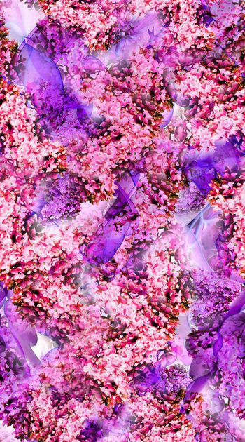 422315-茂密花卉 小碎花 粉色 服装 抽象