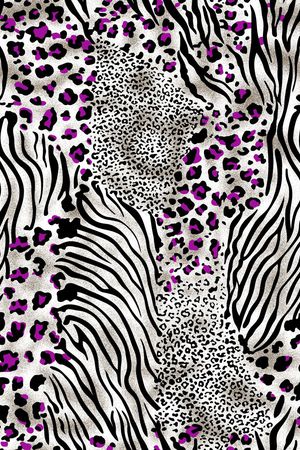 动物纹印花华亿平台图片