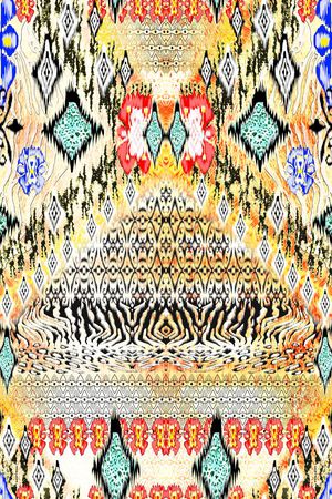 复古印花华亿平台图片