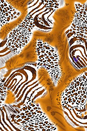 动物纹印花华亿平台图片