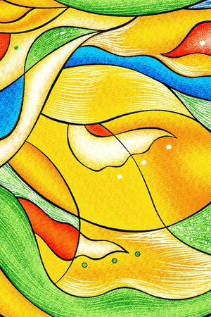 抽象印花华亿平台图片