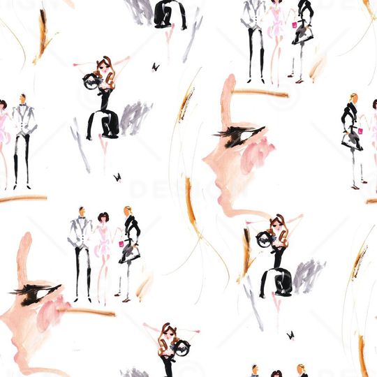 手绘印花华亿平台图片